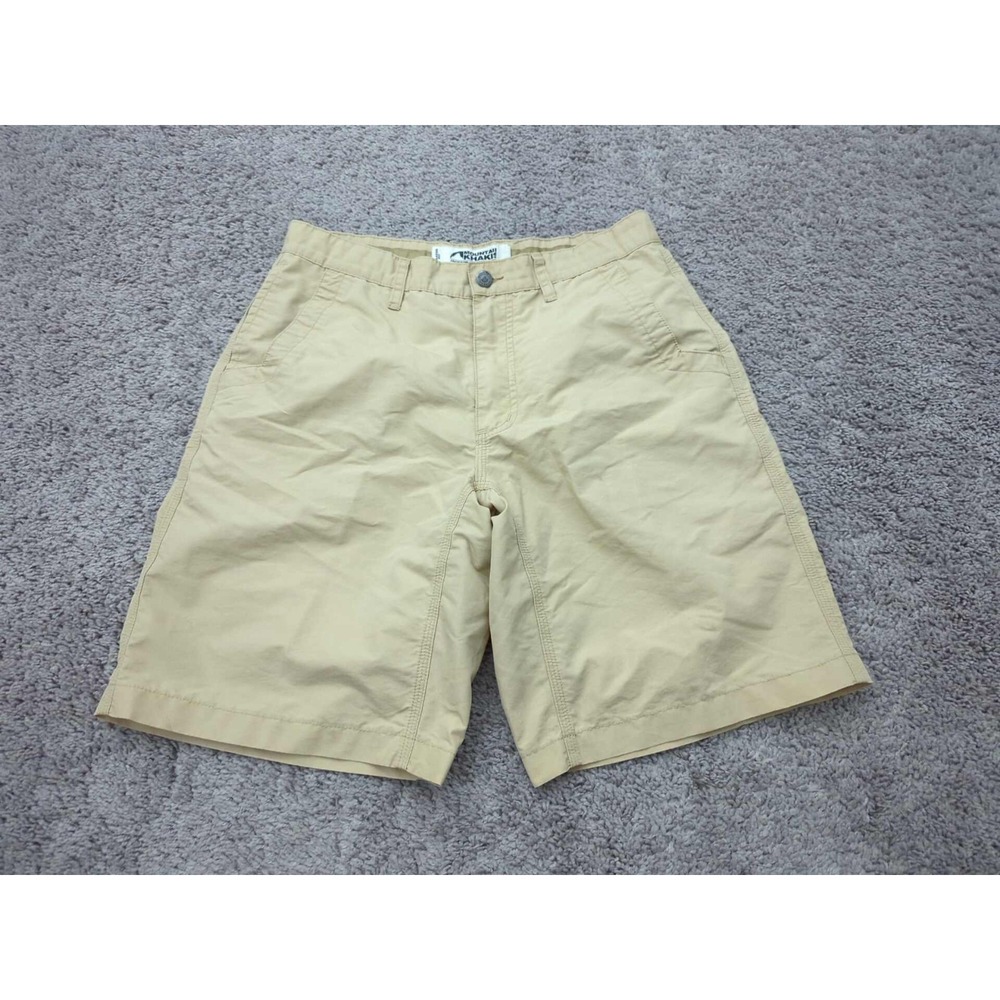 Mountain Khakis Shorts Mens 31x10 Beige Relaxed Fit Hiking Outdoor